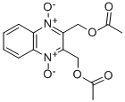 Struktur image of [3-(Acetyloxymethyl)-1-oxido-4-oxoquinoxalin-4-ium-2-yl]methyl acetate