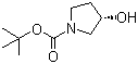 Struktur image of (3S)-1-tert-Butoxycarbonyl-3-pyrrolidinol