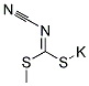 Struktur image of Cyanimidodithiocarbonic acid monomethyl ester monopotassium salt