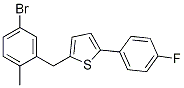 Struktur image of 2-[(5-Bromo-2-methylphenyl)methyl]-5-(4-fluorophenyl)thiophene