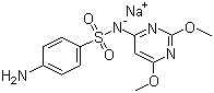 Struktur image of Sulfadimethoxine sodium