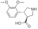 Struktur image of (3S,4R)-4-(2,3-dimethoxyphenyl)pyrrolidine-3-carboxylic acid