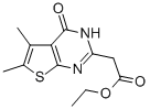 Struktur image of (5,6-Dimethyl-4-oxo-3,4-dihydro-thieno[2,3-d]pyrimidin-2-yl)-acetic acid ethyl ester