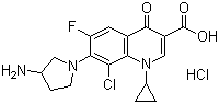 Struktur image of Clinafloxacin hydrochloride