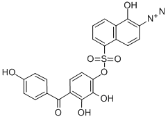 Struktur image of 2,3,4,4'-Tetrahydroxybenzophenone 1,2-naphthoquinonediazido-5-sulfonate