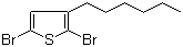 Struktur image of 2,5-Dibromo-3-hexylthiophene