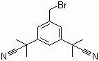 Struktur image of 2,2-(5-Bromomethyl-1,3-phenylene di(2-methylpropiononitrile)
