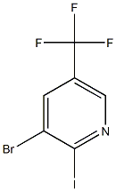 Struktur image of 3-Bromo-2-iodo-5-(trifluoromethyl)pyridine
