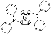 Struktur image of 1,1'-bis-(Diphenylphosphino)ferrocene