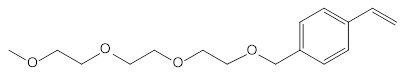 Struktur image of 1,12-bis-(4-Ethenylphenyl)-2,5,8,11-tetraoxadodecane