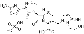 Struktur image of Cefoselis sulfate