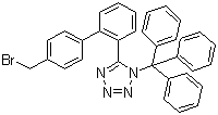 Struktur image of 5-[4'-(Bromomethyl)[1,1'-biphenyl]-2-yl]-1-(triphenylmethyl)-1H-tetrazole