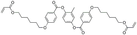 Struktur image of 1,4-bis-[4-(6-Acryloyloxyhexyloxy)benzoyloxy]-2-methylbenzene