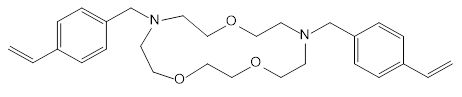 Struktur image of 7,13-bis[(4-Ethenylphenyl)methyl]-1,4,10-trioxa-7,13-diazacyclopentadecane