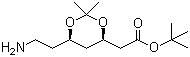 Struktur image of (4R,6R)-tert-Butyl-6-(2-aminoethyl)-2,2-dimethyl-1,3-dioxane-4-acetate