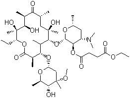 Struktur image of Erythromycin ethylsuccinate