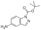 Struktur image of 1-Boc-5-Amino-1H-indazole