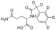 Struktur image of Phenylacetyl-d5 L-Glutamine