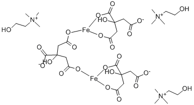 Struktur image of Iron(III) choline citrate