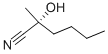 Struktur image of (R)-2-Hydroxy-2-methyl- hexanenitrile