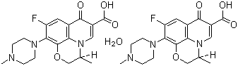 Struktur image of Levofloxacin hemihydrate