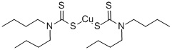 Struktur image of bis-(Dibutyldithiocarbamato-S,S')copper