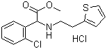 Struktur image of (D)-(+)-Methyl alpha-(2-thienylethamino)(2-chlorophenyl)acetate hydrochloride