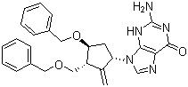 Struktur image of (1S,3R,4S)-2-Amino-9-[4-(benzyloxy)-3-(benzyloxymethyl)-2-methylidene-cyclopentyl]-3H-purin-6-one