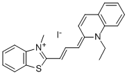 Struktur image of 4,5-Benzo-1'-ethyl-3-methylquinacarbocyanine iodide