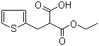 Struktur image of (2-Thienylmethyl)propanedioic acid monoethyl ester