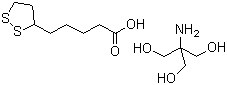 Struktur image of R(-)alpha Lipoic acid tromethamine salt