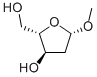 Struktur image of Methyl-2-deoxy-beta-L-erythro-pentofuranose