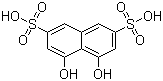 Struktur image of 1,8-Dihydroxynaphthalene-3,6-disulfonic acid