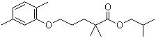 Struktur image of Isobutyl-2,2-dimethyl-5-(2,5-xylyloxy)valerate