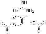 Struktur image of 2-Methyl-5-nitro phenyl guanidine nitrate