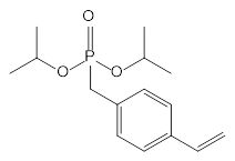 Struktur image of bis-(1-Methylethyl) P-[(4-ethenylphenyl)methyl]phosphonate