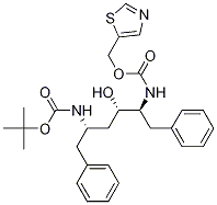 Struktur image of (2S,3S, 5S)-5-(tert-Butyloxycarbonylamino)-2-(N-( (5-thiazolyl)-methoxycarbonyl) amino)-1,6-diphenhydroxyhexane