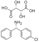 Struktur image of (-)-alpha-(4-Chlorophenyl)benzylamine (+)-tartrate salt