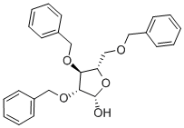 Struktur image of 2,3,5-tris-o-(phenylmethyl)-D-ribofuranose