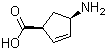Struktur image of (-)-(1S,4R)-4-Aminocyclopent-2-enecarboxylic acid