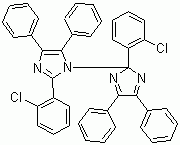 Struktur image of 2,2'-Bis(2-dichlorophenyl)-4,4'5,5'-tetraphenyl-1,2'-biimidazole
