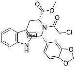 Struktur image of (1R,3R)-Methyl-1,2,3,4-tetrahydro-2-chloroacetyl-1-(3,4-methylenedioxyphenyl)-9H-pyrido[3,4-b]-indole-3-carboxylate
