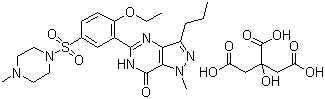 Struktur image of Sildenafil citrate