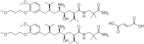 Struktur image of Aliskiren hemifumarate