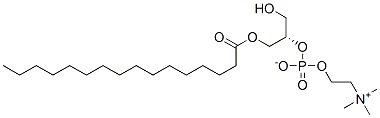 Struktur image of 1-Palmitoyl-sn-glycero-3-phosphocholine