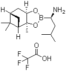 Struktur image of (aR,3aS,4S,6S,7aR)-Hexahydro-3a,8,8-trimethyl-alpha-(2-methylpropyl)-4,6-methano-1,3,2-benzodioxaborole-2-methanamine 2,2,2-trifluoroacetate