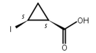 Struktur image of (1S,2S)-2-Iodo-cyclopropanecarboxylic acid