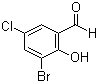 Struktur image of 3-Bromo-5-chlorosalicylaldehyde