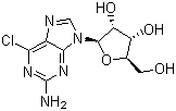 Struktur image of 2-Amino-6-chloropurine-9-riboside