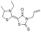 Struktur image of 3-Allyl-5-(3-ethyl-4-methyl-2-thiazolinylidene)rhodanine